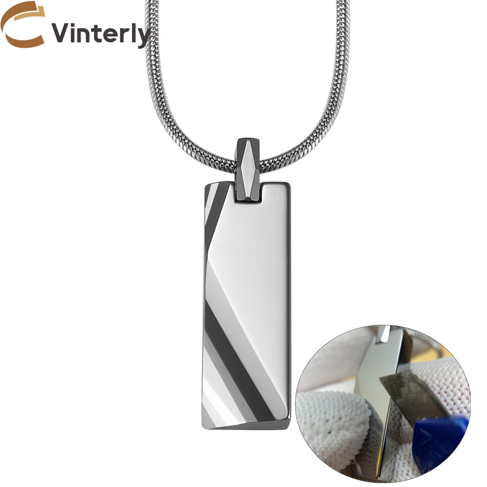 Name Necklace Custom - Colgantes de carburo de tungsteno para