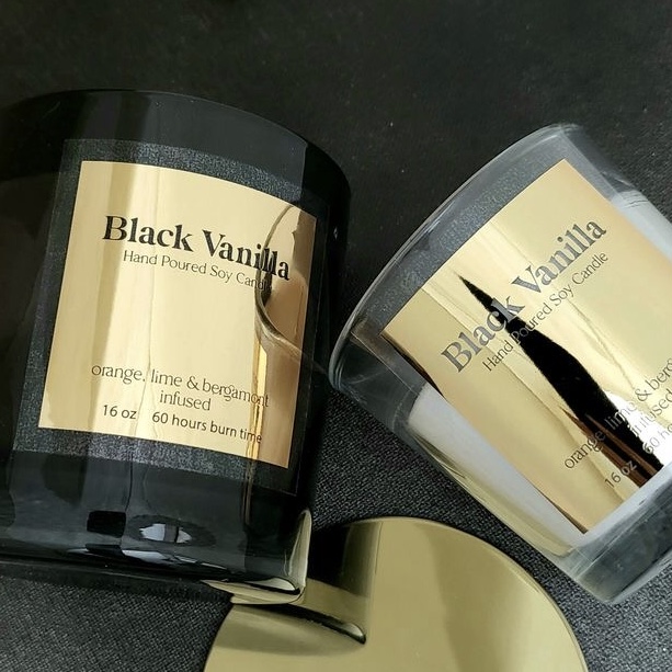 Pegatina personalizada de oro  - Personalised Candle Label reseña y precio